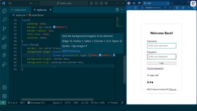 Neon Effect Login page in HTML and CSS смотреть онлайн