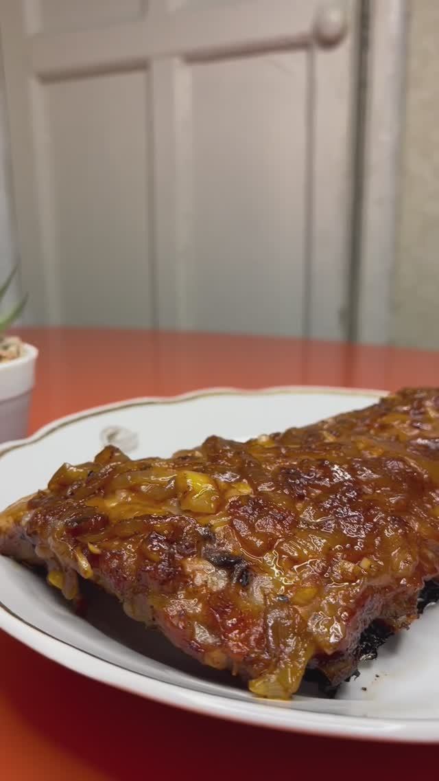 Рецепт в описании #ребрышки #ужин #вдуховке