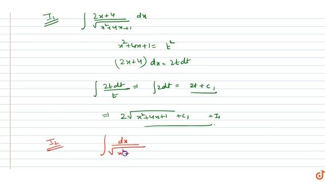 IIT JEE INTEGRALS Evaluate:
`int(2x+3)/(sqrt(x^2+4x+1))dx` смотреть онлайн