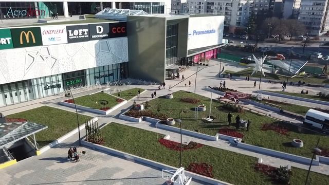 Promenada * Novi Sad * / Dji Mavic Pro - video from the air смотреть онлайн