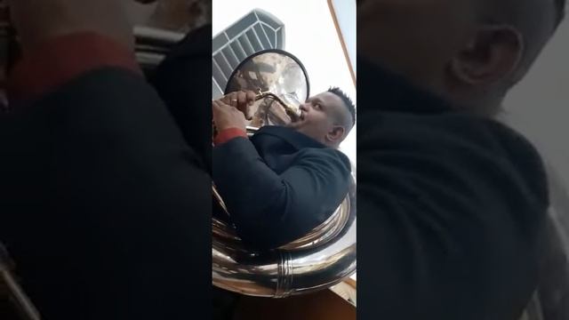 🎼Glória Aleluia Sinto Jesus 🎶 Tuba Helicon 🙌🏽
