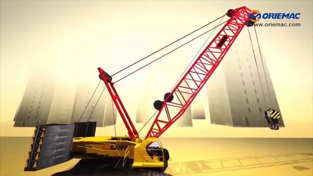 ORIEMAC | SANY Crawler Crane Working Mode | Special Ones for Wind Hoisting смотреть онлайн