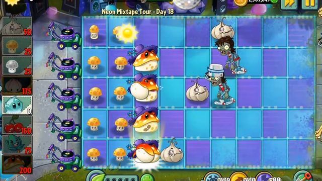 Plants Vs Zombies 2-Neon Mixtape Tour Side-B {Day-18} Walkthrough смотреть онлайн