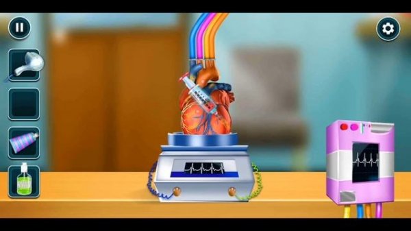 ER hospital 5 zombie Er surgery|| plastic heart surgery ||ER surgery girl game/baby game