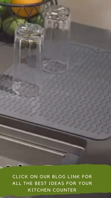 Silicone dish drying mat for kitchen counter. Available on Amazon https://amzn.to/3NgzgsP смотреть онлайн