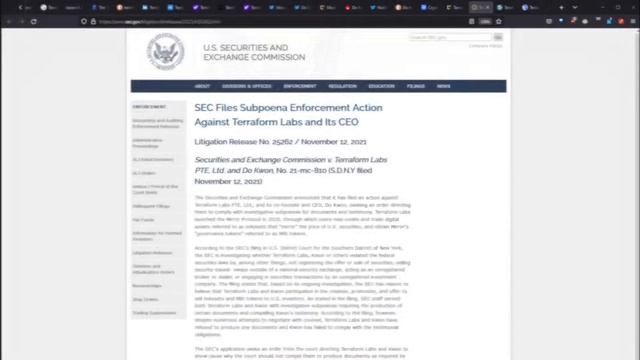 Terra, Luna, Do Kwon and the SEC Subpoena & Legal Issues смотреть онлайн