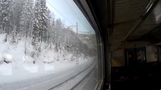 2019 11 Зимние виды из электрички назад смотреть онлайн