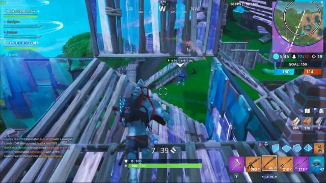 Fortnite double elimination (dire skin, black widow back bling) смотреть онлайн