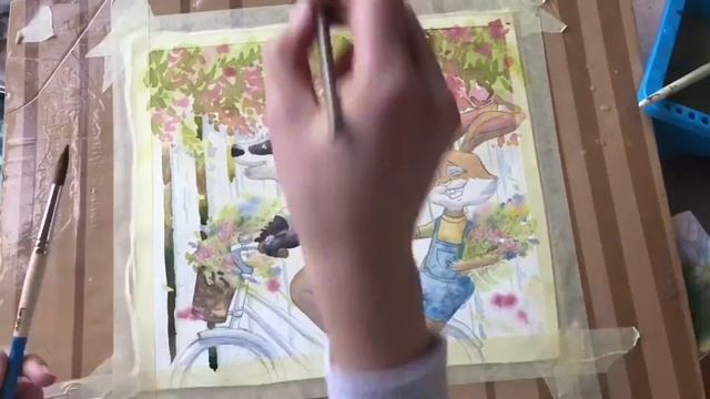 Watercolor painting смотреть онлайн