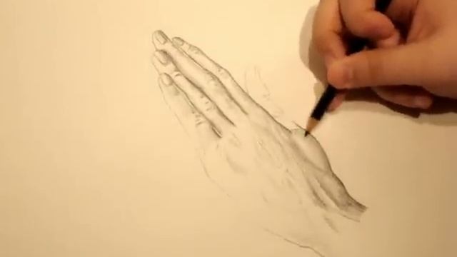 how to draw praying hands pose #1 --part 3 смотреть онлайн