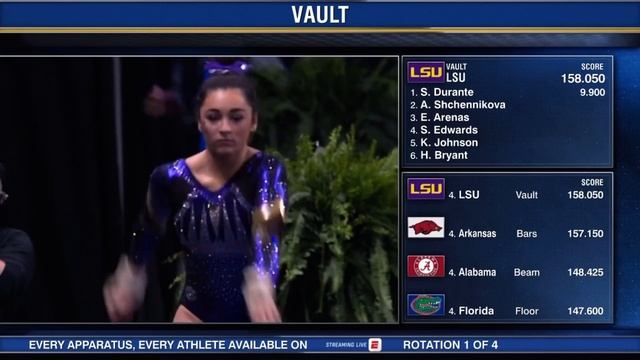 Elena Arenas Perfect Vault LSU @ SEC Championships 2021 9.950 смотреть онлайн
