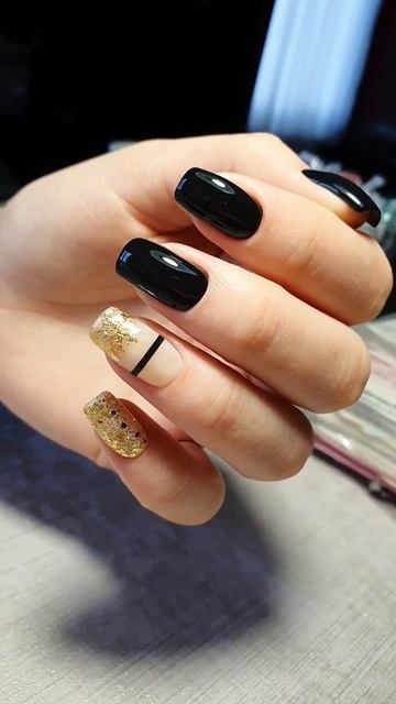 Мега крутые ногти 🖤 стильный маникюр 🖤 гель лак Monami 🖤 смотреть онлайн