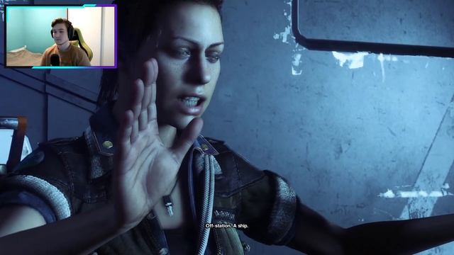 An easily scared "adult" plays: Alien Isolation Part 2 смотреть онлайн