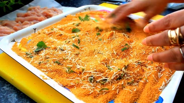 Chicken peppers starter recipe | Chicken peppers starter | cheesy chicken capsicum crispy bite | смотреть онлайн