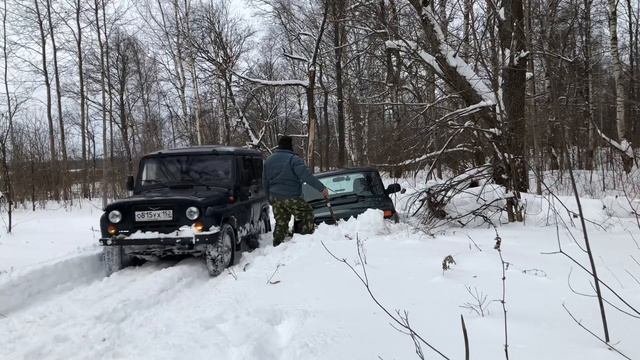 Хантер Патриот Нива  Урбан Offroad  зимой 2часть