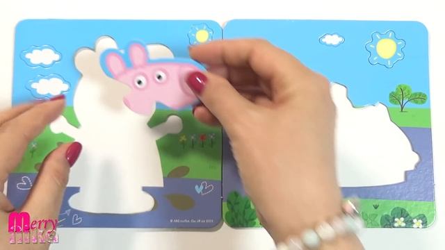 Пеппа и её Семья - пазлы для малышей Peppa Pig | Merry Nika смотреть онлайн