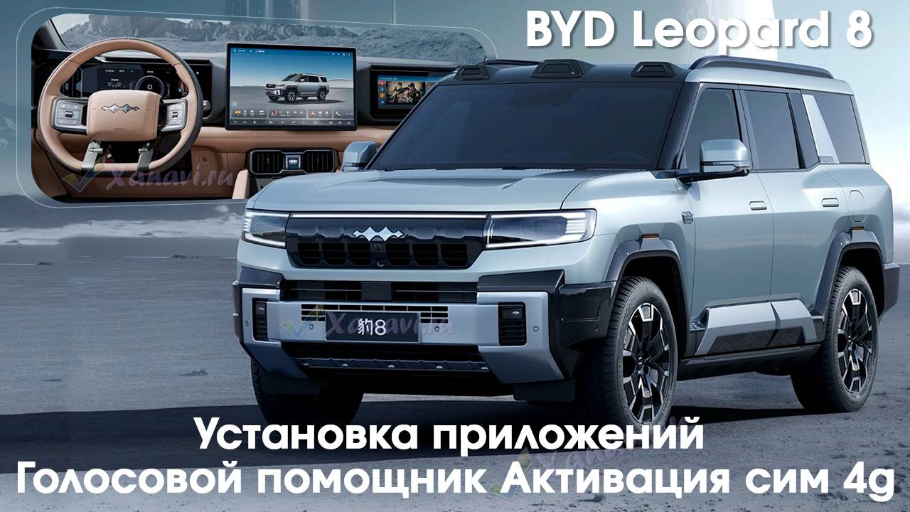 Leopard 8 - установка приложений на 2 экрана, голосового ассистента, SIM, диагностика и обновление смотреть онлайн