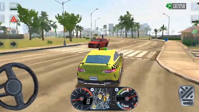Taxi SIM 2020 | Miami City: New Mercedes Benz AMG GT4 Door Coupe Yellow Android Gameplay смотреть онлайн