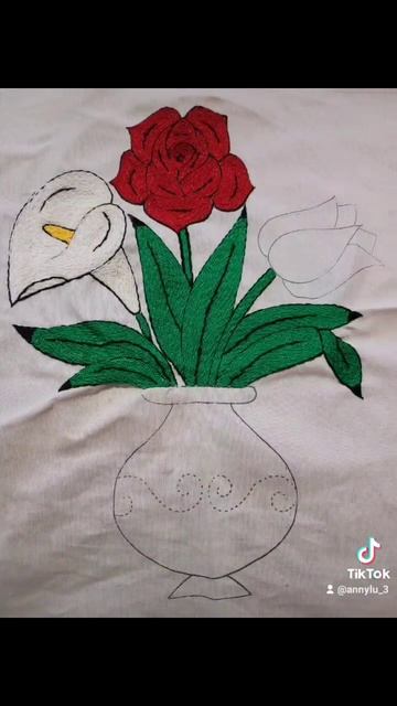 florero bordado a mano 🥰😘 смотреть онлайн
