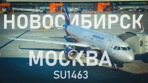 Новосибирск - Москва. Аэрофлот Airbus A320 | 8’24