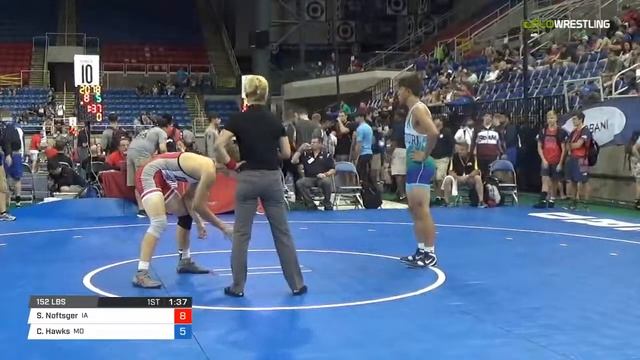 Cadet FS 152 Consi of 8 #2 - Skyler Noftsger (IA) vs. Colton Hawks (MO) смотреть онлайн