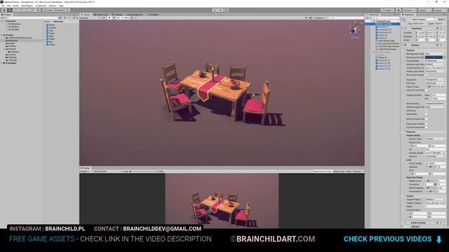 (Part 3) Low Poly Style | Flat Shading - Fantasy Room / Interiors in Blender to Unity HDRP смотреть онлайн