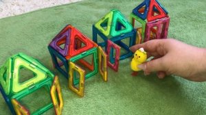 Магнитный конструктор. Магнитные домики. Ночевка животных. Мышки в сыре. Цыплята. Мякиши.06-02-2025