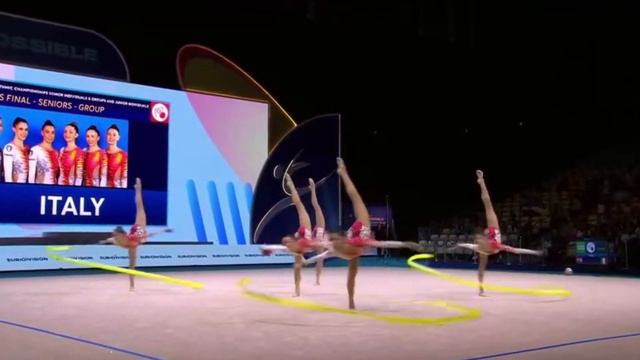 Italy (ITA) 3 Ribbons+ 2 Balls Final– European Championships Tel-Aviv 2022 смотреть онлайн
