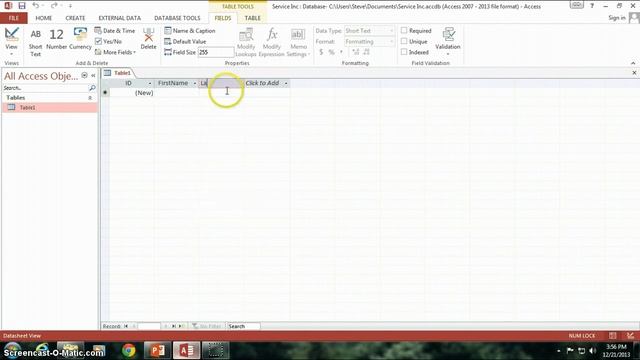 2. Building Our First Table (Programming In Microsoft Access 2013) смотреть онлайн