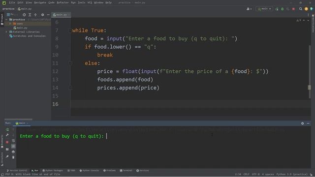 Python shopping cart program 🛒 смотреть онлайн