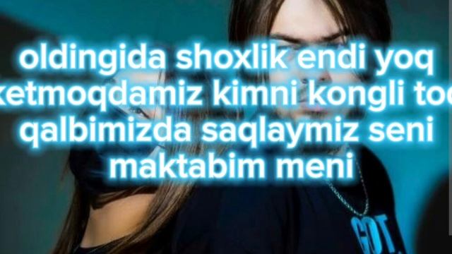 Uzmir & Mira-xayr Maktabim Text (karaoke)