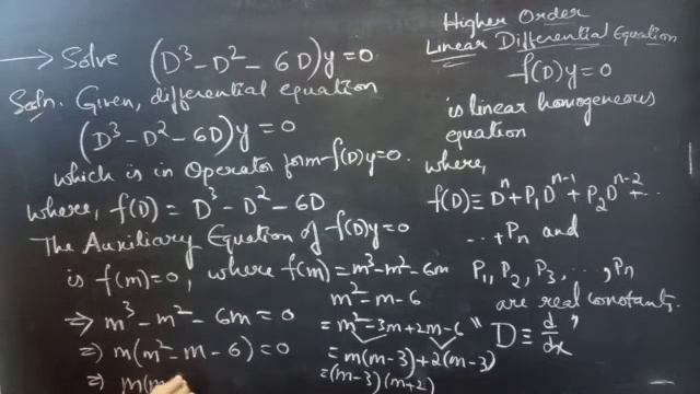(D^3-D^2-6D)y=0 #ComplementaryFunction #HigherOrderLinearDifferentialEquation L708 смотреть онлайн