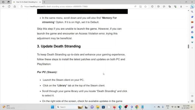 How To Fix Death Stranding Access Violation C0000005h смотреть онлайн