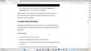 How To Fix Death Stranding Access Violation C0000005h