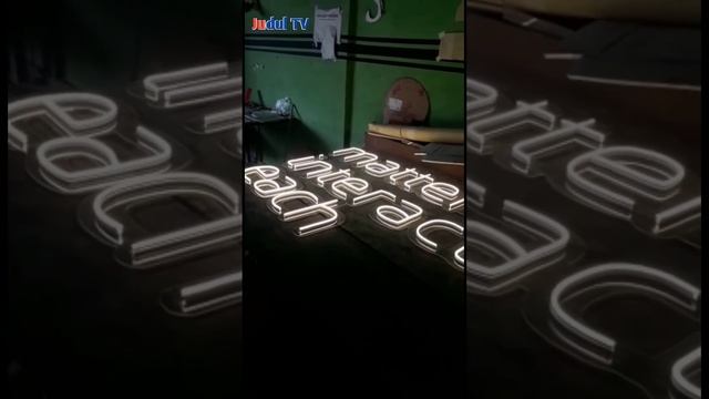 pemasangan led sign neon flexi ||LED sign clear смотреть онлайн