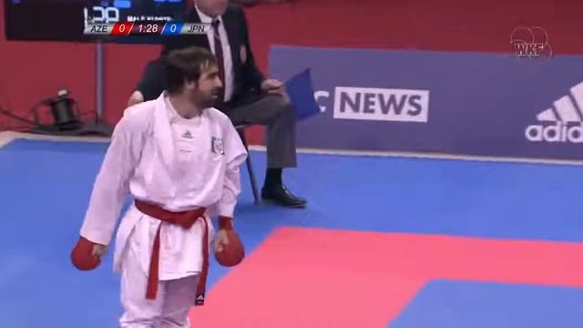 Karate1 Paris 2018 Male Final Kumite 75kgs Rafael Aghayev AZE V Ken Nishimur смотреть онлайн
