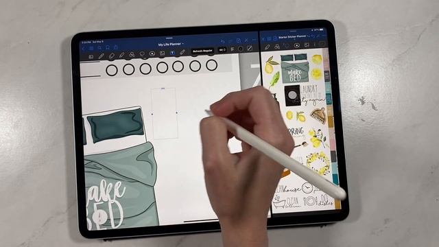 Digital Starter Sticker Pack | Beginner Sticker Pack Split Screen For Goodnotes