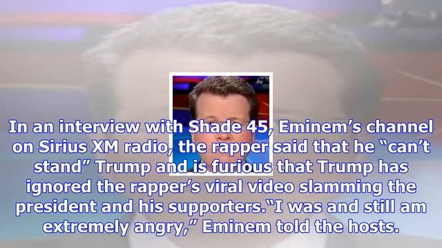 Lol! eminem is angry that trump isn’t paying attention to him смотреть онлайн
