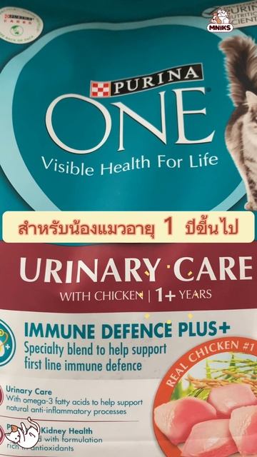 ใหม่!!อาหารน้องแมวเสริมสุขภาพไต🐾😺🐈 #mniks #purinaone смотреть онлайн