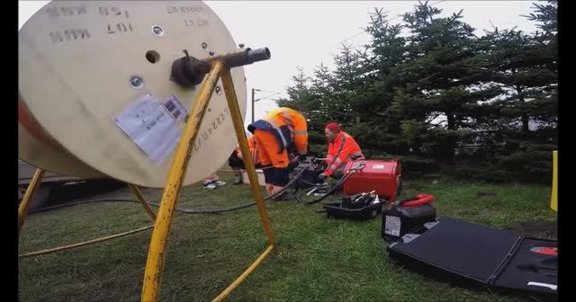 Задувка оптоволокна. смотреть онлайн