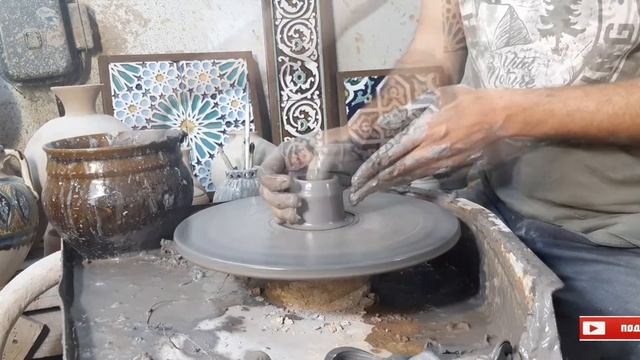 изготовление ваз в маленьком положении #potteryshow #ceramicclub #potteryclub #art #керамика #кувщи смотреть онлайн