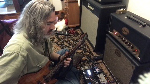 Suhr Badger 18 ~ overdriven vs clean + pedals смотреть онлайн