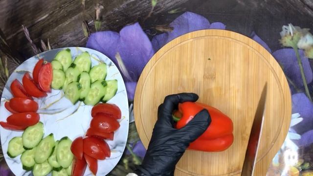 Овощная нарезка , овощная нарезка с сыром. Легко и просто. смотреть онлайн