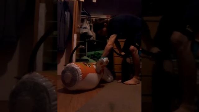 Inflating My Intex Inflatable Tiger Bopper Bag