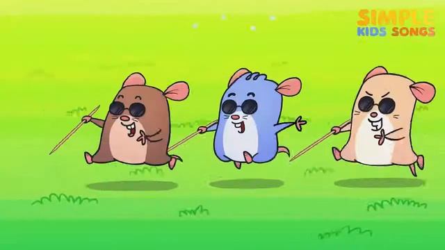 Three Blind Mice | Nursery Rhyme Song For Children | Simple Kids Songs смотреть онлайн