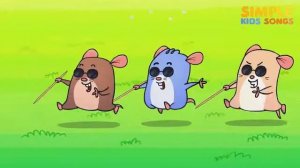 Three Blind Mice | Nursery Rhyme Song For Children | Simple Kids Songs
