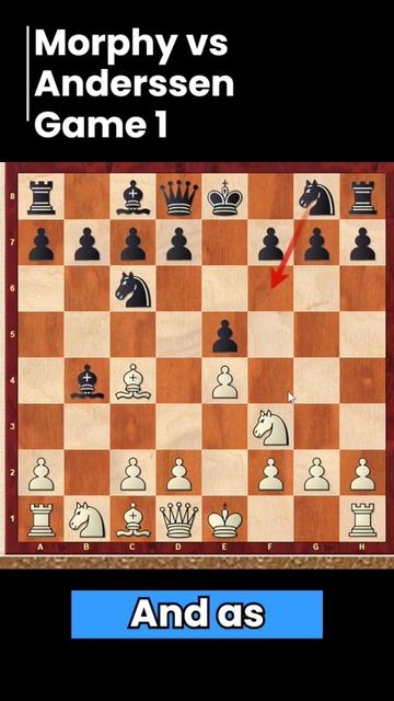 Morphy vs Anderssen Evans Gambit #chess #shorts #evansgambit смотреть онлайн