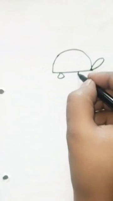 How to draw turtle from D alfabet step by step for kids #tranding #youtubeshorts #cartoon смотреть онлайн