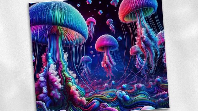 Neon Jellyfish 20oz Skinny Tumbler Sublimate Design Digital Download PNG смотреть онлайн