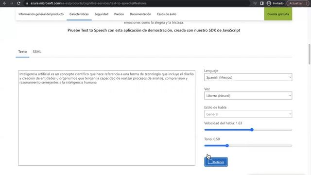 Text to Speech Microsoft Azure IA Juan Carlos O. смотреть онлайн